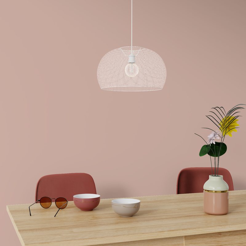 Suspension ALFAMA coloris blanc 20 x 34 cm