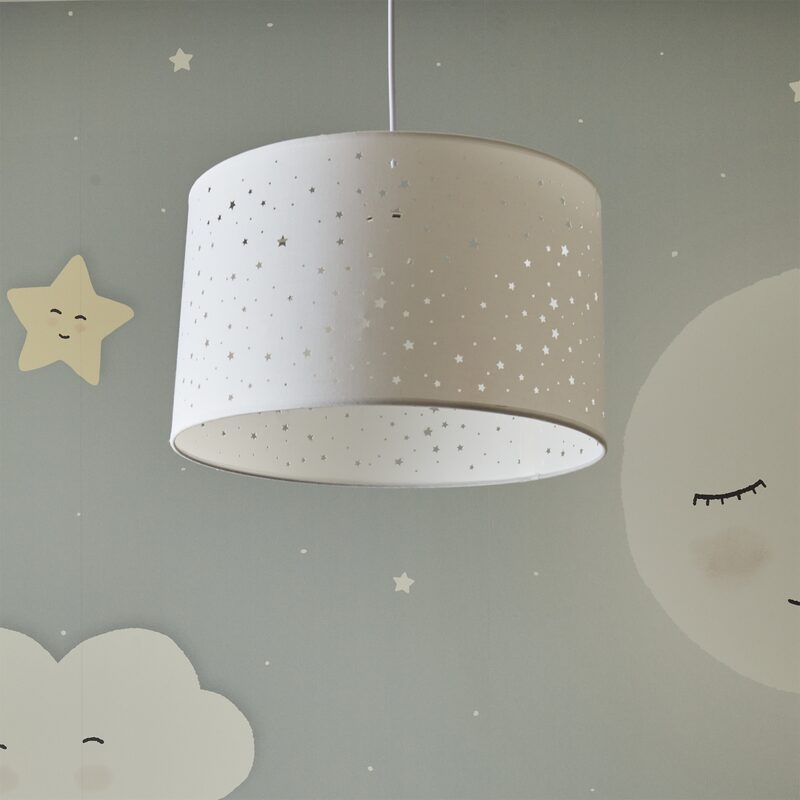 Suspension STARS coloris blanc 23 x 40 cm