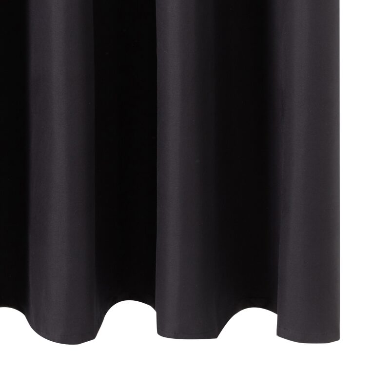 Rideau 100% occultant MANN coloris noir 140 x 260 cm