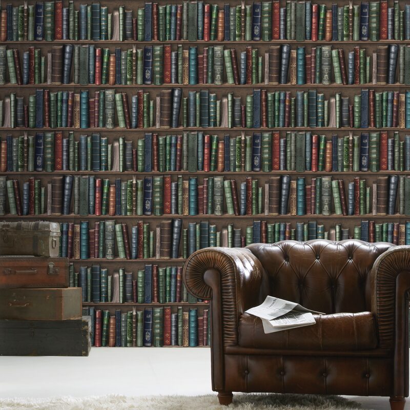 Papier peint intissé BIBLIOTHÈQUE CAMBRIDGE BY KOZIEL coloris multicolore