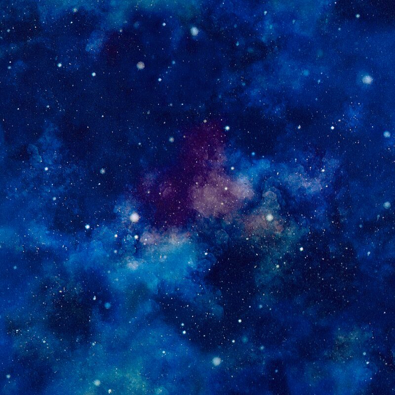 Papier peint intissé JEDHA coloris bleu galactique