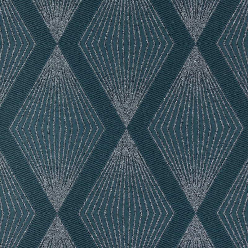 Papier peint intissé LUXURY coloris bleu nuit