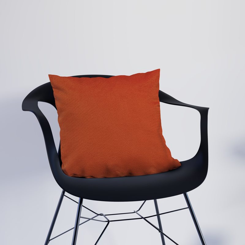 Coussin PONE coloris orange corail 40 x 40 cm