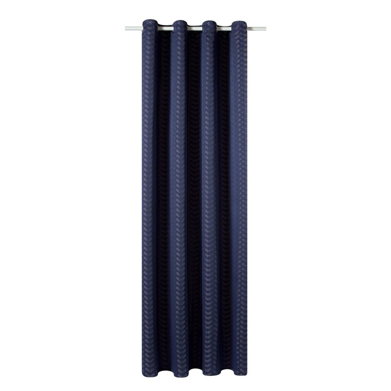 Rideau GIULIANO coloris bleu nuit 140 x 260 cm