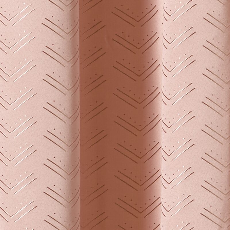 Rideau GIULIANO coloris rose blush 140 x 260 cm