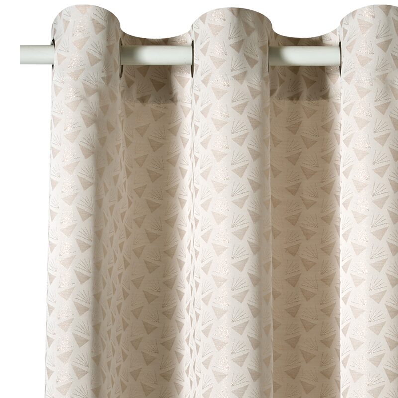 Rideau CANTALICE coloris rose 140 x 260 cm