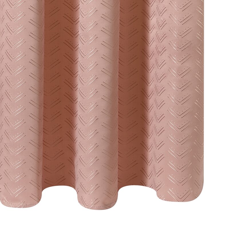 Rideau GIULIANO coloris rose blush 140 x 260 cm