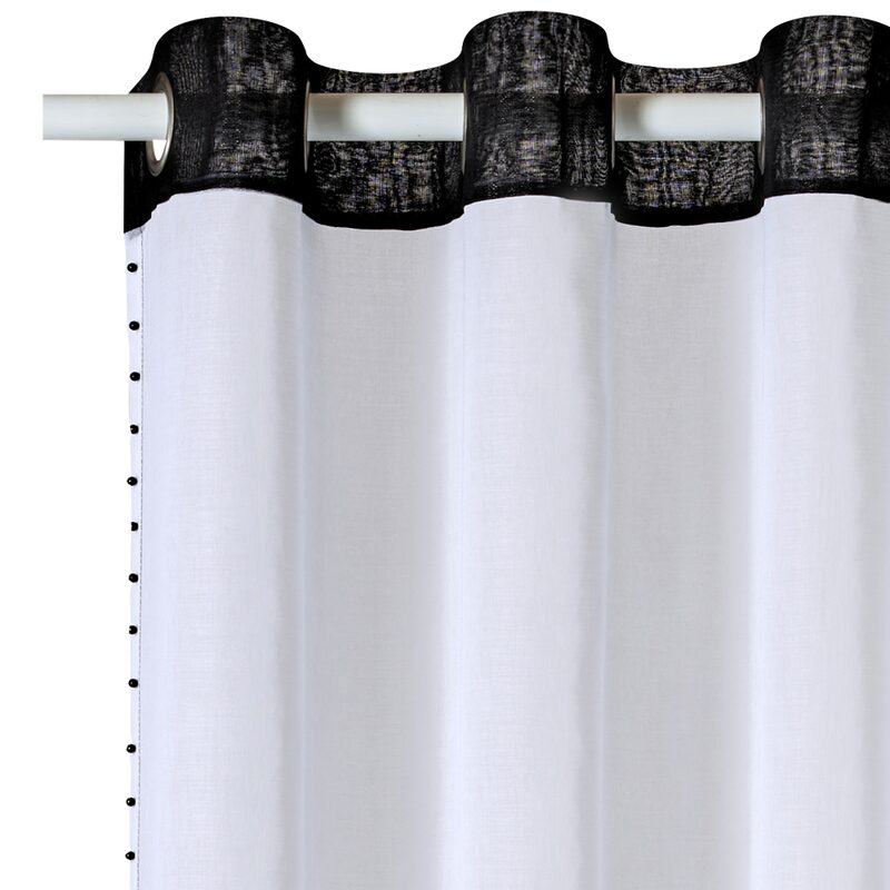 Voilage MAHAENA coloris blanc 140 x 240 cm