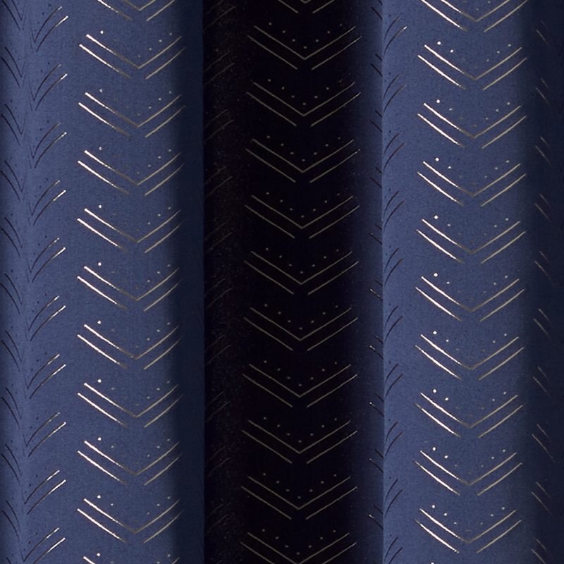 Rideau GIULIANO coloris bleu nuit 140 x 260 cm