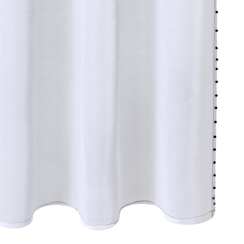 Voilage MAHAENA coloris blanc 140 x 240 cm