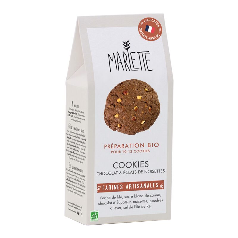 Préparation gâteau COOKIES CHOCOLAT & ÉCLATS DE NOISETTES