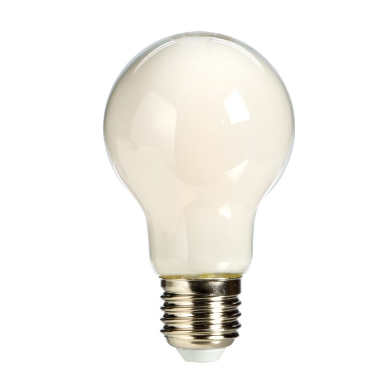 Ampoule LED MILKY 40W E27 lumière chaude coloris jaune 10 x 6 cm