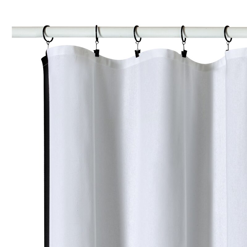 Rideau WARTON coloris blanc 140 x 260 cm