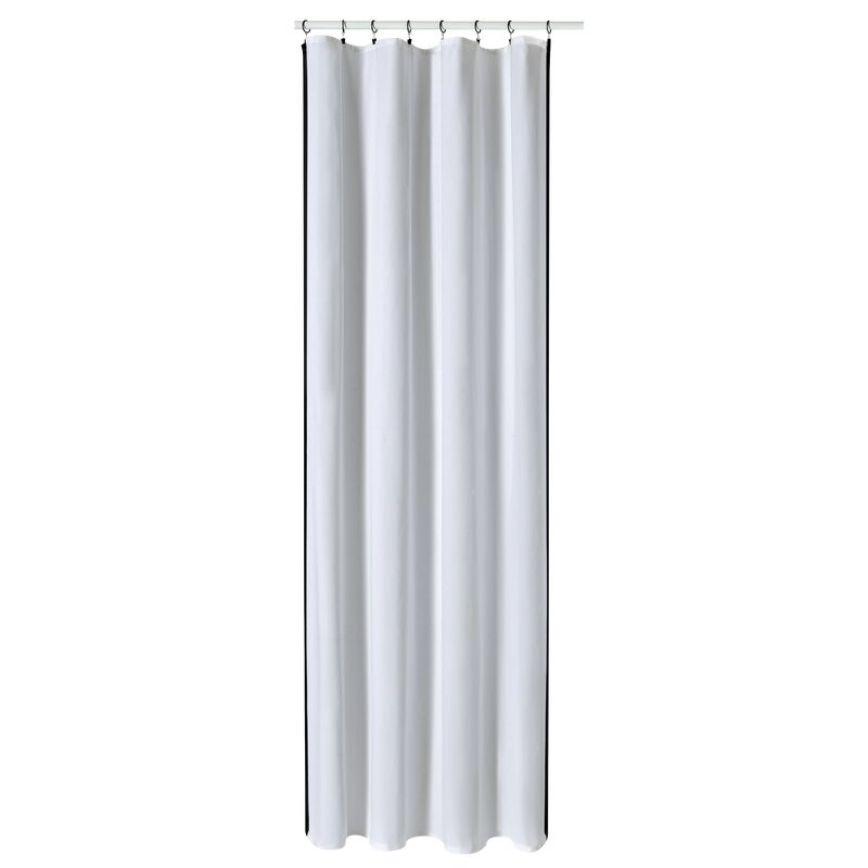 Rideau WARTON coloris blanc 140 x 260 cm