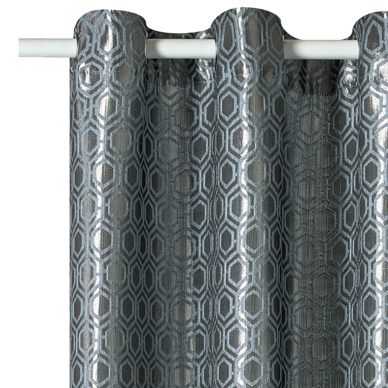 Rideau TASKHA coloris bleu opale 135 x 240 cm