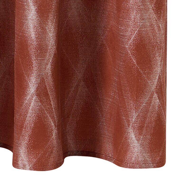 Rideau BARILOCHE coloris terracotta 140 x 260 cm