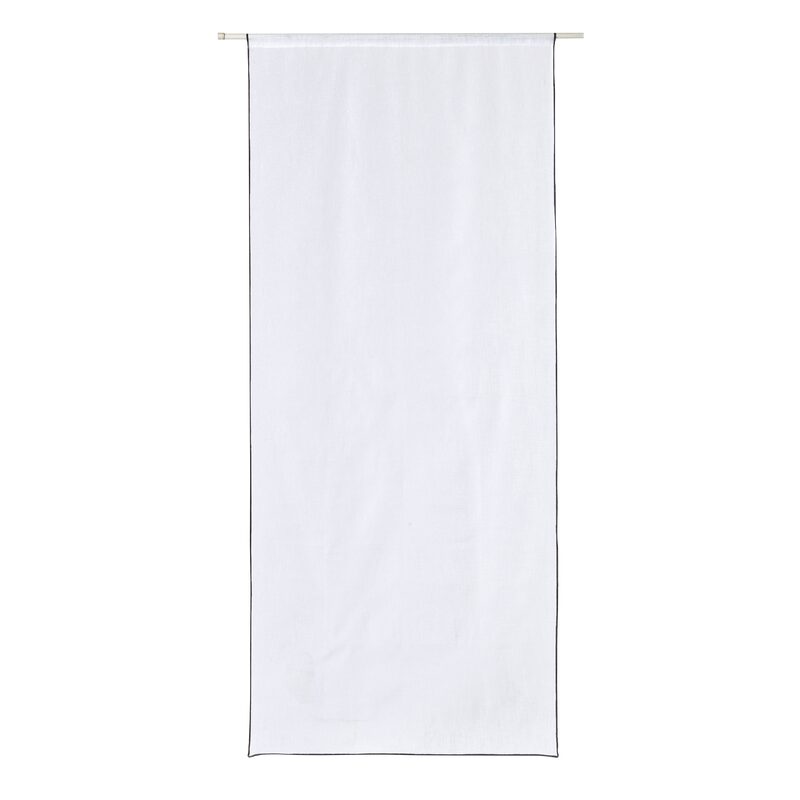 Vitrage SAM coloris blanc 80 x 200 cm