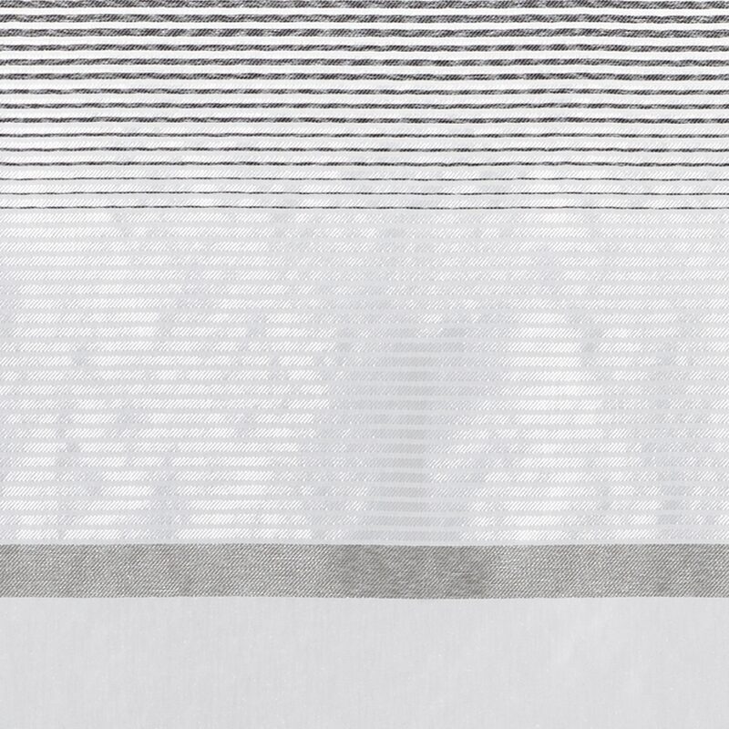 Vitrage UZU coloris gris 60 x 90 cm