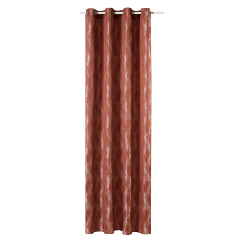 Rideau BARILOCHE coloris terracotta 140 x 260 cm
