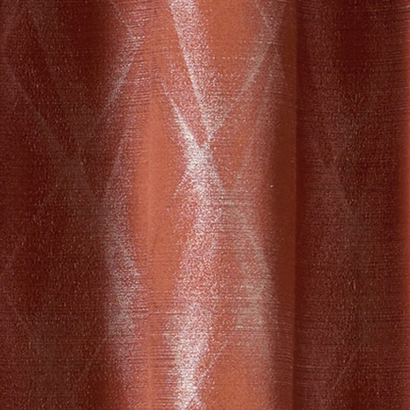 Rideau BARILOCHE coloris terracotta 140 x 260 cm