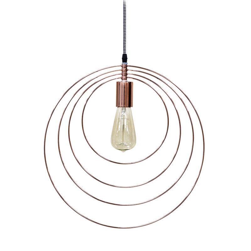 Suspension VISBY coloris cuivre 40 x 40 cm