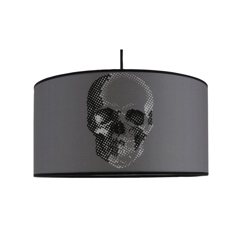 Suspension SKULL coloris gris anthracite 20 x 39 cm