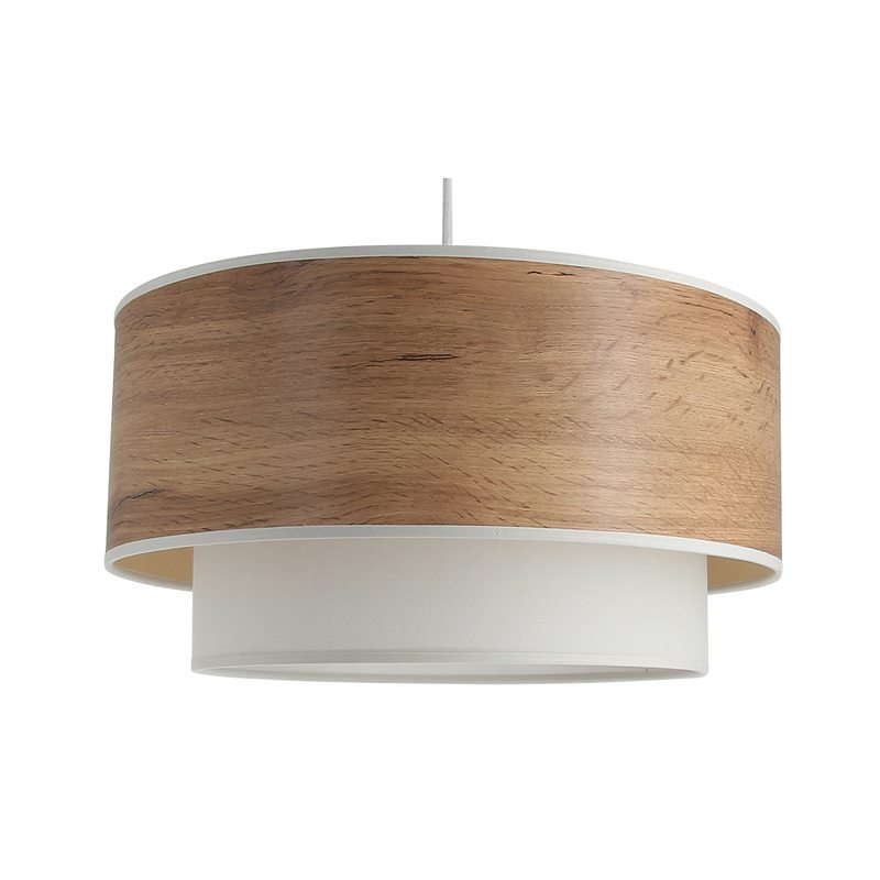 Suspension DUO FOREST TIME coloris noyer et gris 20 x 38 cm
