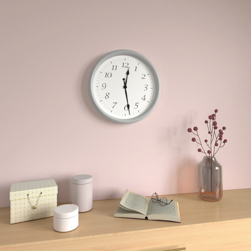 Horloge HOSANNA coloris gris mat
