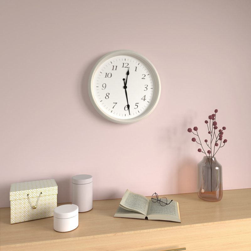 Horloge HOSANNA coloris blanc cassé mat