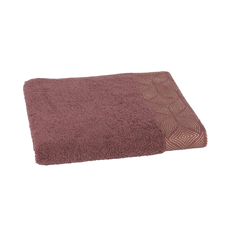 Drap de douche RAPSODIE coloris bordeaux 50 x 100 cm