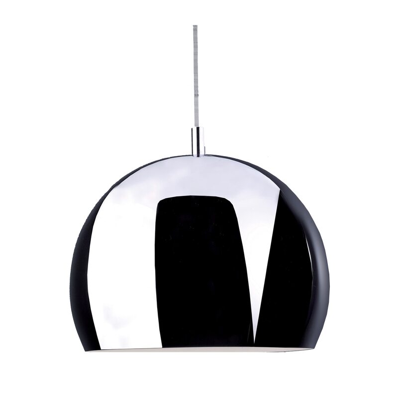 Suspension BUBBLE coloris chrome 23 x 28,5 cm