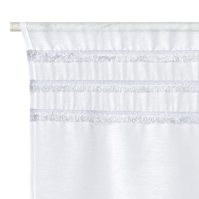 Vitrage LYLIO coloris argent 60 x 120 cm