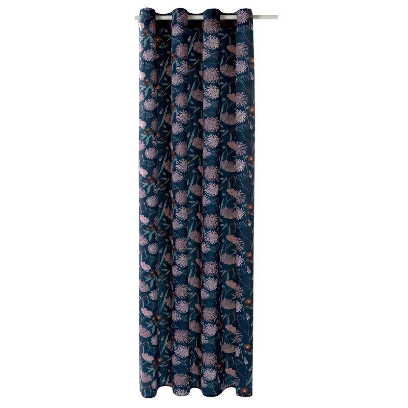 Rideau TALIA coloris bleu nuit 140 x 260 cm