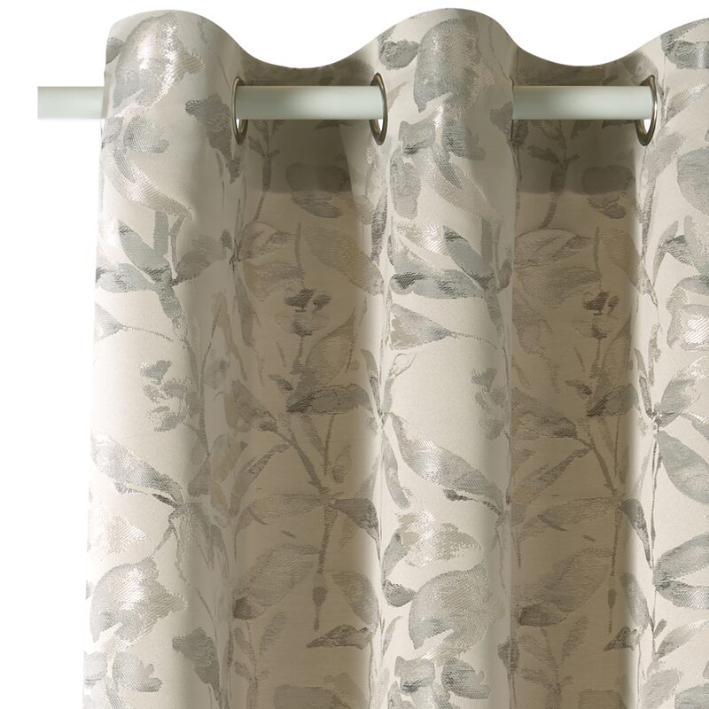 Rideau OMBRAGE coloris Gris clair 140 x 260 cm