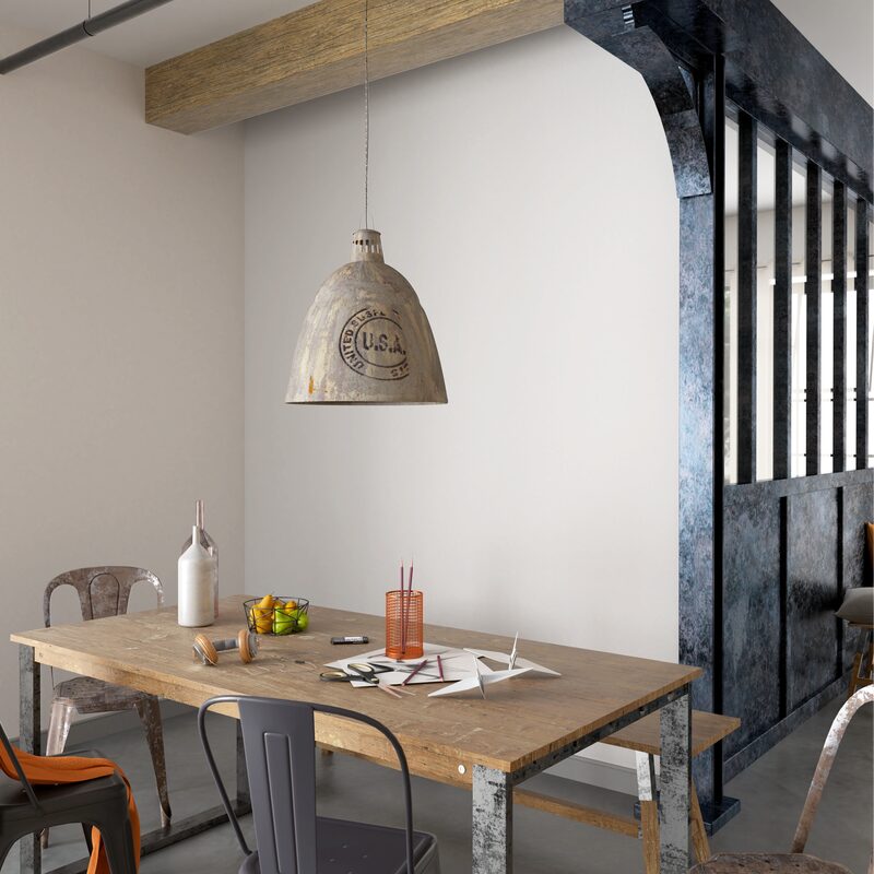 Suspension USA coloris gris 45 x 45 cm