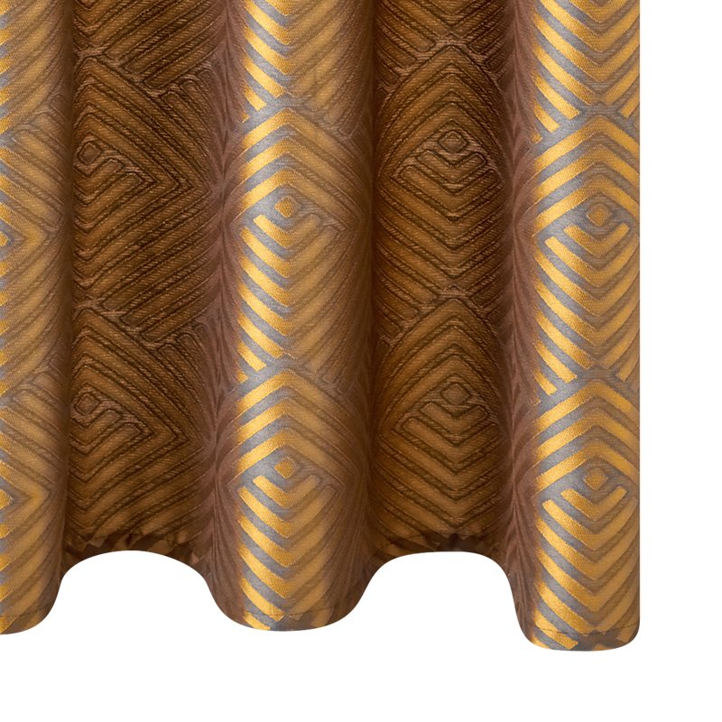 Rideau KRISKA coloris ocre 140 x 260 cm