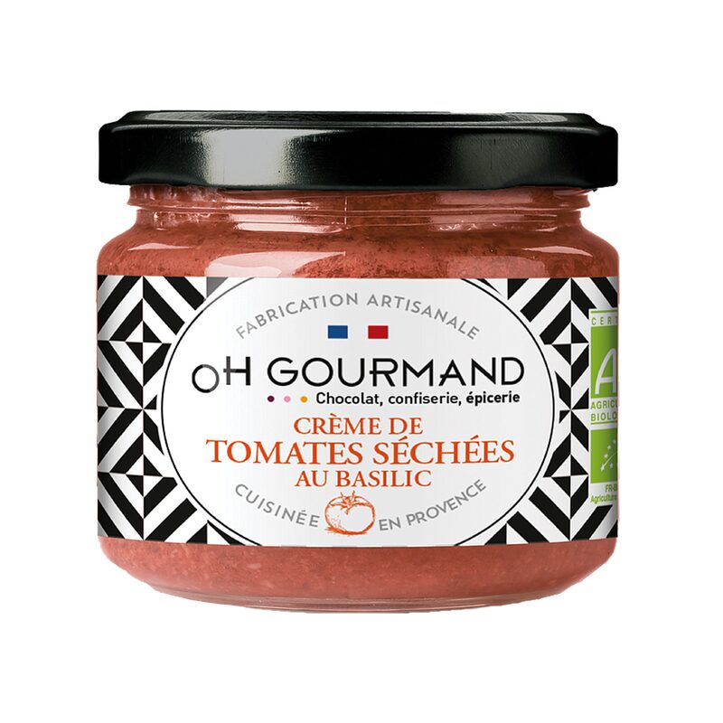 Tartinade CREME DE TOMATES SECHEES AU BASILIC BIO