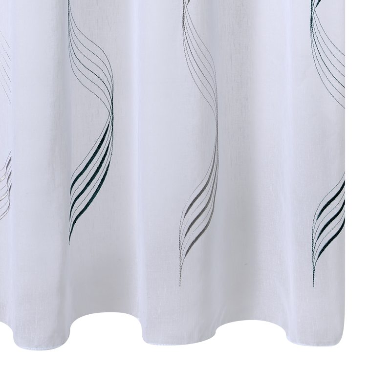 Voilage ELEGANZ coloris bleu paon 140 x 260 cm