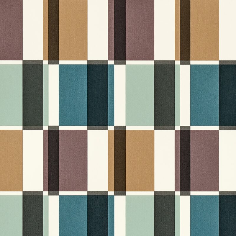 Papier peint intissé LAWRENCE coloris bleu stone