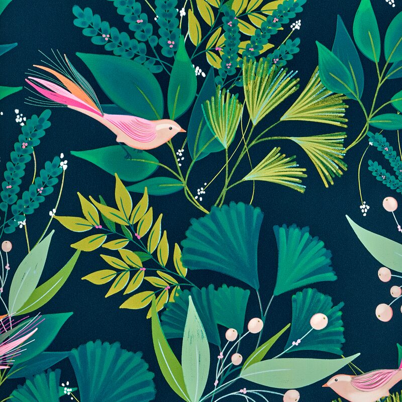Papier peint intissé VICTORIA BY E. RIVASSOUX coloris multicolore