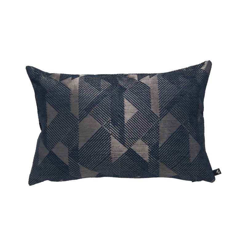 Coussin BLOCK coloris bleu nuit 30 x 44 cm