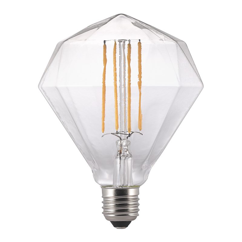 Ampoule LED E27 14W AVRA DIAMOND coloris jaune 17,7 x 12 cm