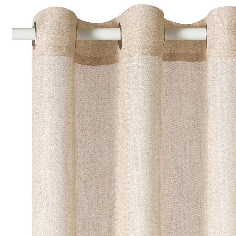 Voilage SCHIAPA coloris beige doré 140 x 240 cm