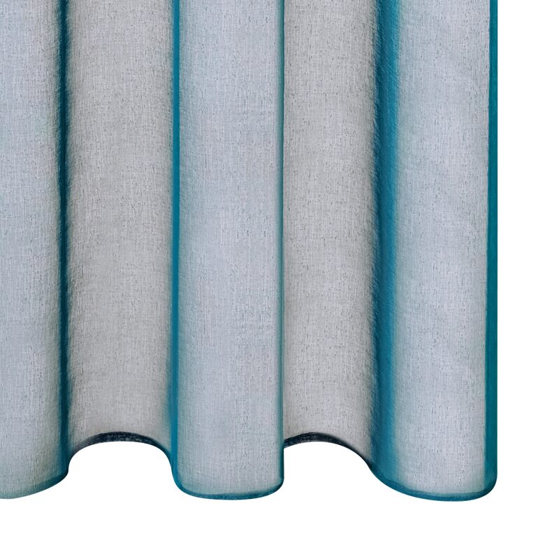 Voilage COLORS coloris bleu canard 140 x 260 cm