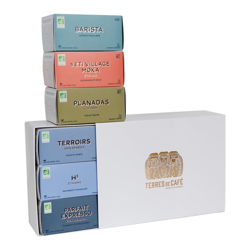 Coffret ASSORTIMENT DE CAFES BIO EN CAPSULES