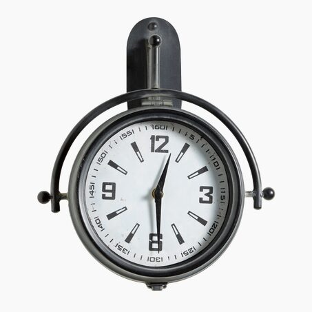 4MURS Horloge en métal MADISSON coloris noir