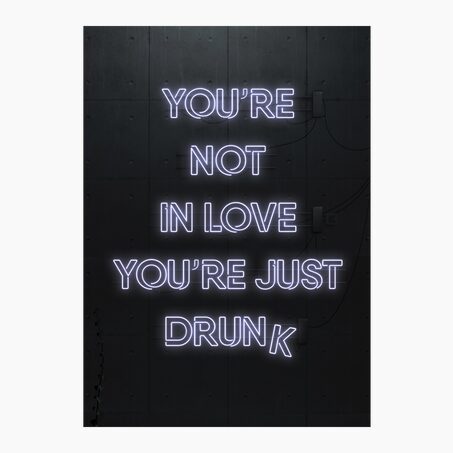 4MURS Tableau en verre YOU'RE NOT IN LOVE coloris noir