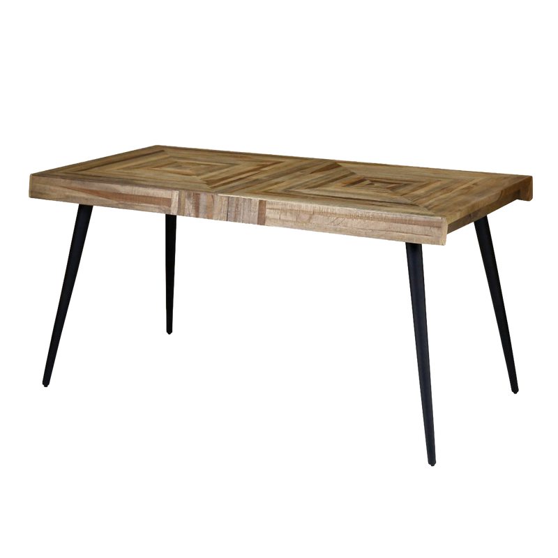 Table de salle à manger ALLEN coloris teck 150 x 75 cm