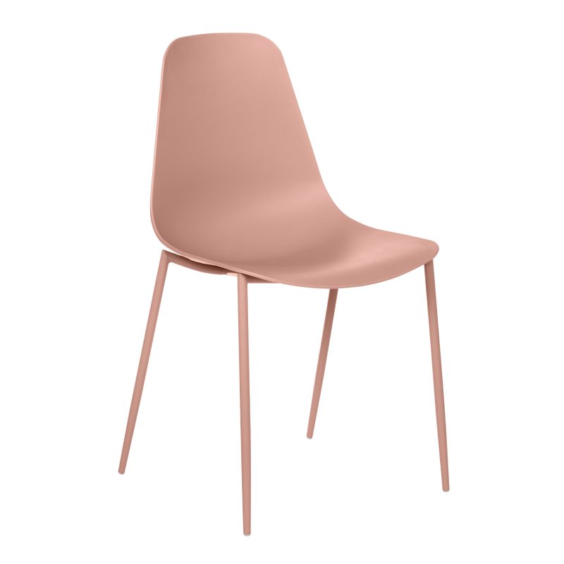 Chaise TEHA coloris rose poudré