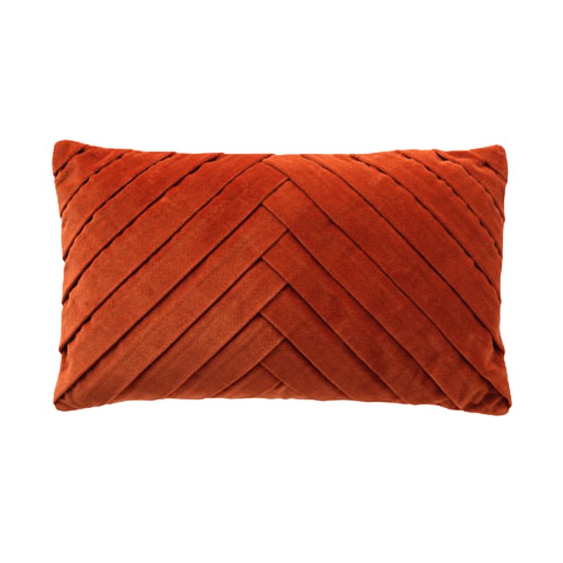 Coussin MEIM coloris terracotta 30 x 50 cm